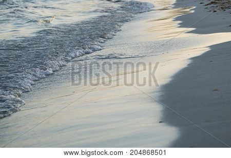 Wave on sand sea coast beach water