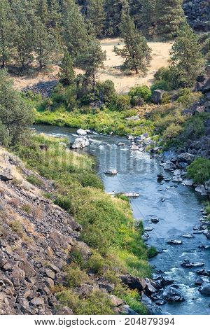 Crooked River In Oregon