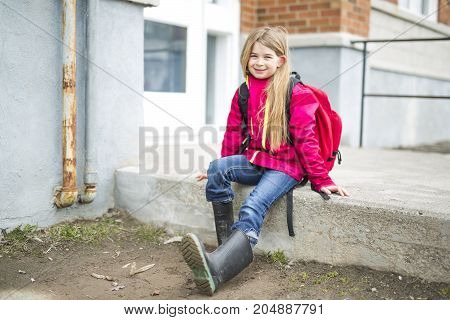 A Portrait of a Young Kid at school