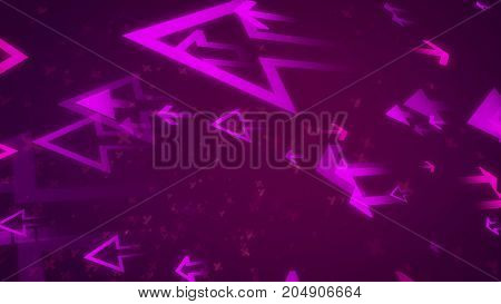 Abstract And Aggressive Arrows Aimed Left