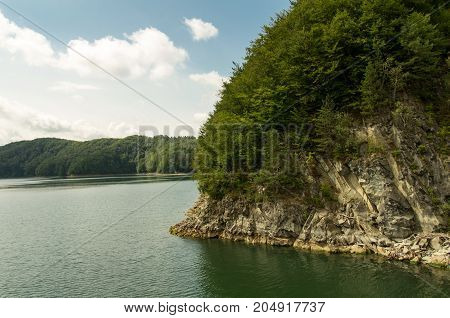 Autumn on the lake. Solina. Bieszczady. Poland