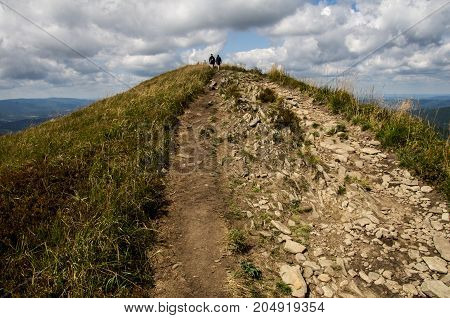 Polish mountains Bieszczady National Park . Carpathian Mountains