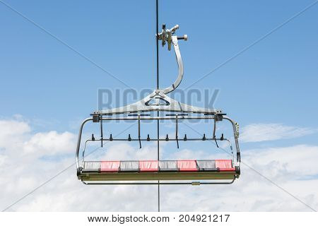 Ski Lift Chair In The Alps