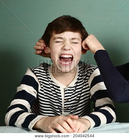 Sister Pull Her Brother Boy Ears Because Of Bet
