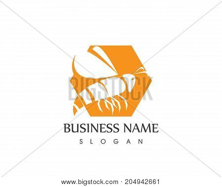 Honey And Bee Logo Design Template