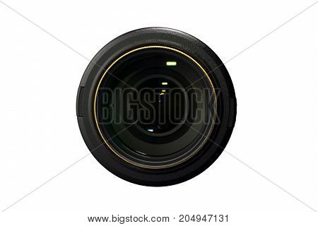 camera Lens Isolated on white background. glass.