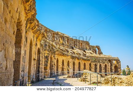 Historic Amphitheater In El Djem