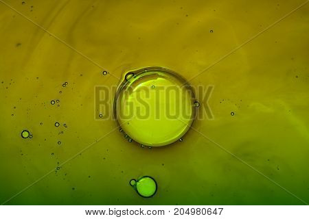 Colorful Water Bubles On Water As Background