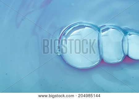 Colorful Water Bubles On Water As Background