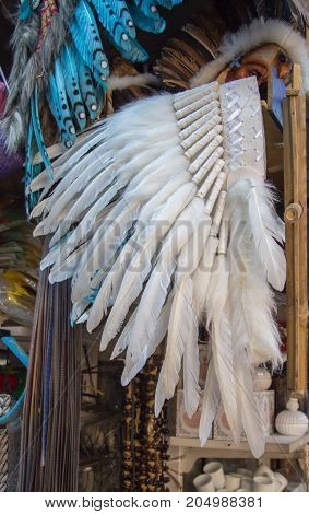 Beautiful white bird feathers for decorative purposes