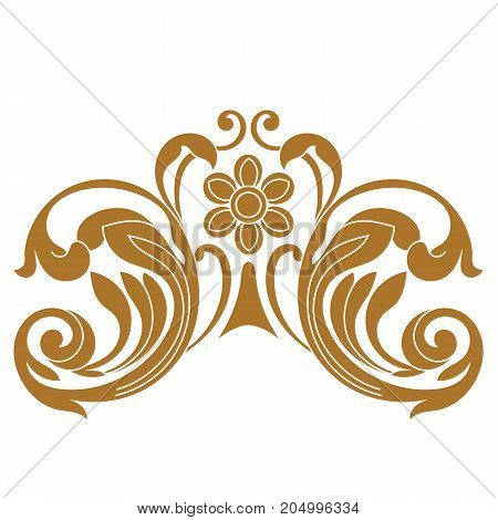 Golden vintage ornament, baroque ornament, scroll ornament, engraving ornament, border ornament, floral ornament, retro pattern, antique pattern, style acanthus pattern, foliage pattern, swirl pattern decorative pattern, filigree pattern. vector