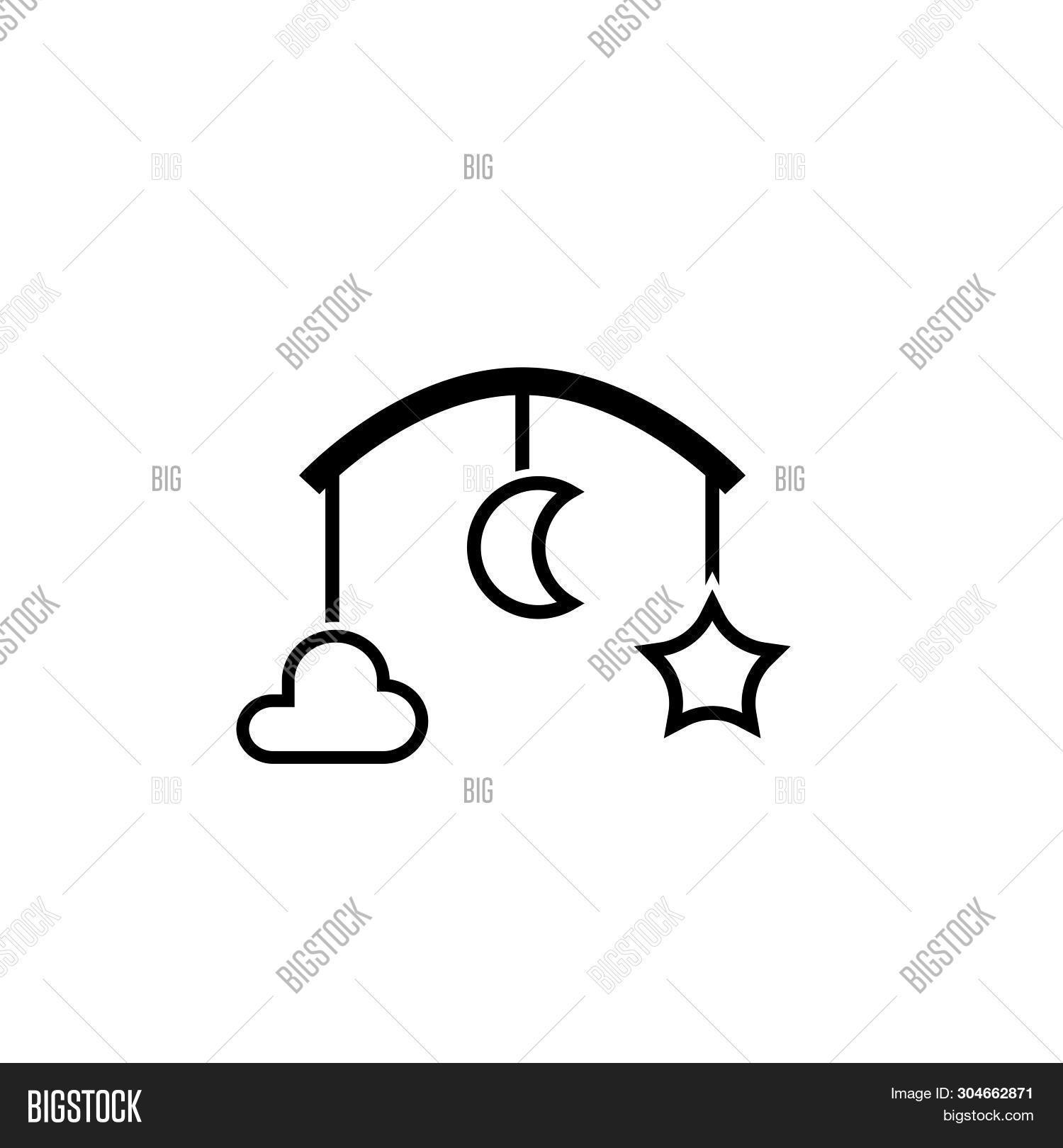 Baby Crib Mobile Icon Image & Photo (Free Trial) Bigstock