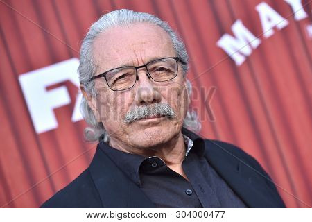 LOS ANGELES - MAY 29:  Edward James Olmos arrives for the FX 'Mayans' FYC Event on May 29, 2019 in Hollywood, CA                