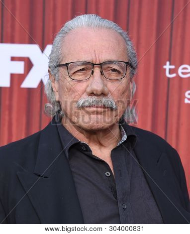 LOS ANGELES - MAY 29:  Edward James Olmos arrives for the FX 'Mayans' FYC Event on May 29, 2019 in Hollywood, CA