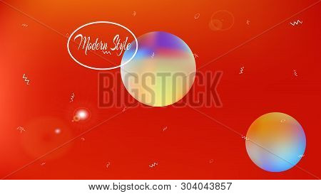 Net Space Fantasy. Usefull Colorific Illustration.  Background Texture, Mesh. Red Colored Background