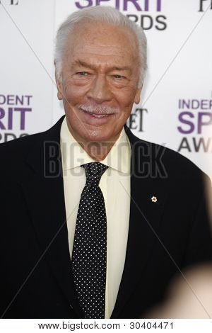 ซานตาโมนิกา CA - 25 feb: Christopher Plummer ที่ 2012 จิตวิญญาณอิสระของภาพยนตร์รางวัลบน Februar