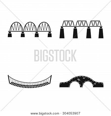 Vector Design Of Construct And Side Icon. Collection Of Construct And Bridge Stock Vector Illustrati