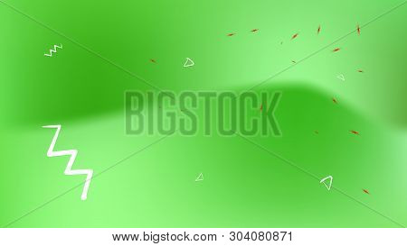 Net Space Fantasy. Elementary Colorific Illustration.  Background Texture, Light. Lime Colored Backg