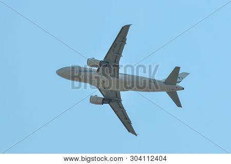 Airplane Taking Off From The Airport