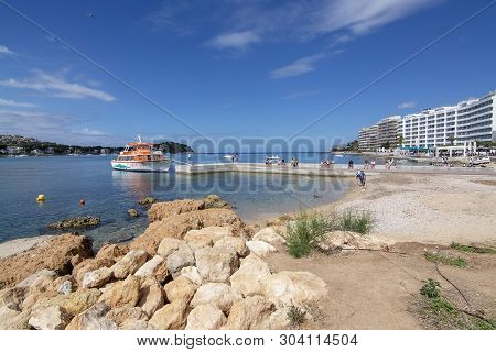 The Dragon Ferry Boat Coastal Landscape Santa Ponsa Mallorca