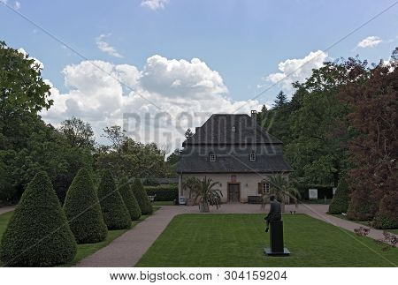 Eberbach, Germany-may 29, 2019: Park With Orangery Of Monastery Eberbach Germany