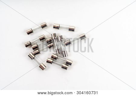 Glass Electric Glass Fuse Multimeters Isolated On White Background