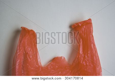 Say No To Plastic Bags - No More Plastic Concept Isolated White Background