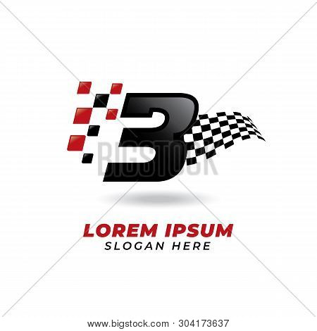 Number Three 3 Racing Vector & Photo (Free Trial) | Bigstock