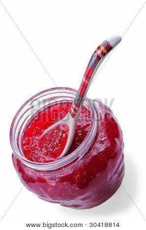 Brocca di marmellata di fragole