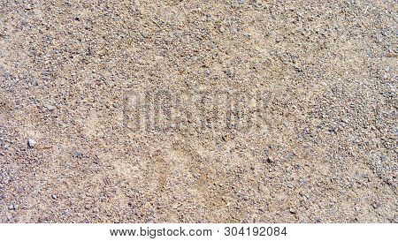 Gravel For Background At Dry Sunny Summer Day