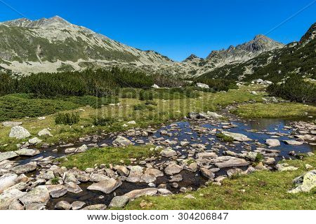 Amazing Landscape With Prevalski Lakes Near Mozgovishka Pass, Pirin Mountain, Bulgaria