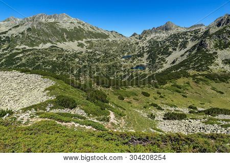 Landscape With Prevalski Lakes, Dzhangal And Valyavishki Chukar Peaks, Pirin Mountain, Bulgaria