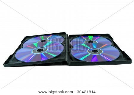 Neljä Cd-rom musta laatikko