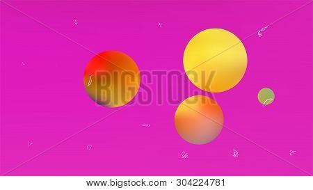 Cool Space Fantasy. Professional Colorific Illustration.  Background Texture, Modern. Magneta Colore