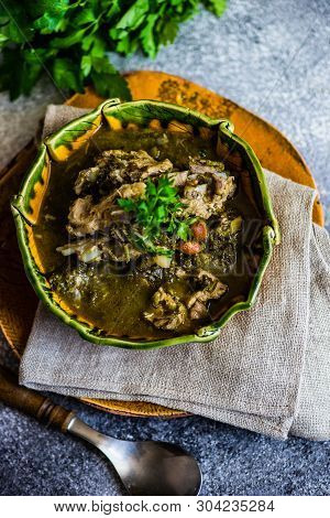 Georgian Chakapuli Dish