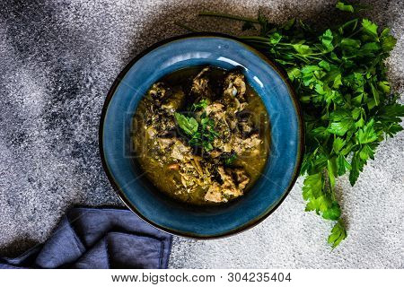 Georgian Chakapuli Dish