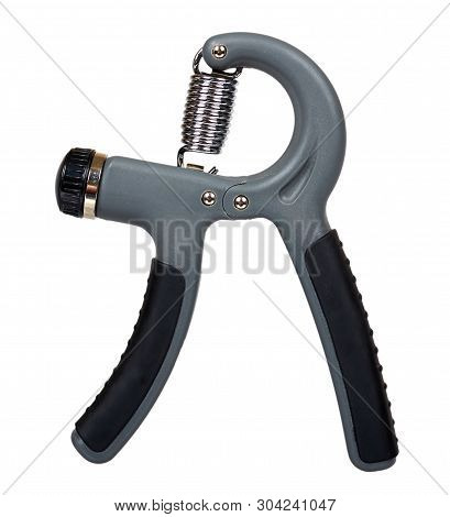 Expander For Hand, Sport Equipment. Isolated Background