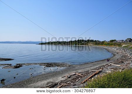 Finlayson Point View From Clover Point.      Victoria City Bc Canada.