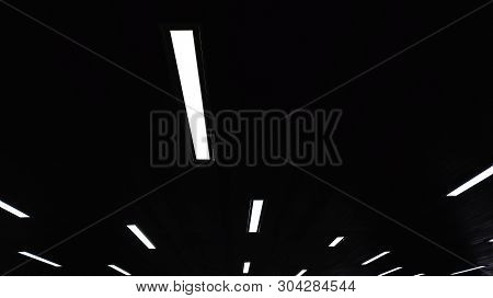 Incandescent Lamp On The Top Of Roof Background, Abstarct Background Top Roof Of Department Store, D