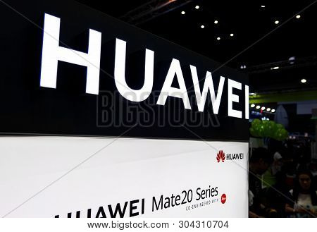 Bangkok, Thailand - June 01, 2019 : Thailand Mobile Expo 2019 ,huawei Zone ,huawei Is Chinese Networ