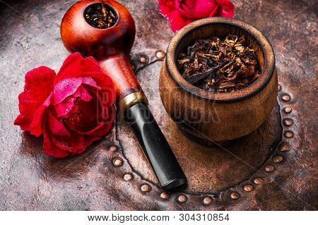 Smoking Rose-flavored Tobacco