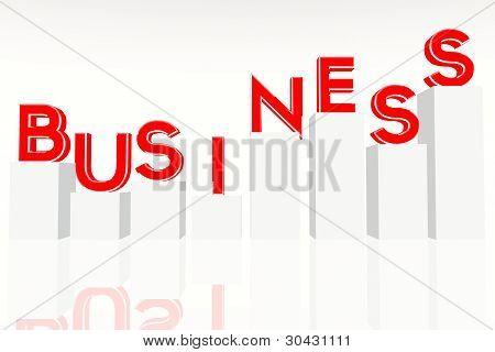Business koncept 3D render
