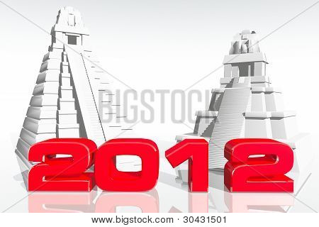2012 Maya förutsägelse konceptet 3D göra