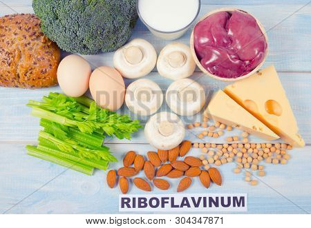 Food Ingredients Containing A Large Amount Of Vitamin B2 (riboflavinum).