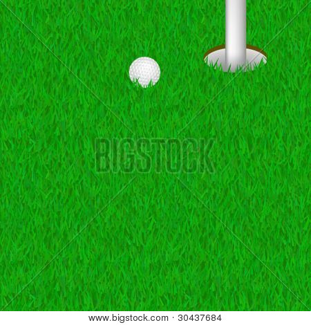 foro di golf in lown con palla