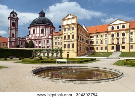 Jaromerice Nad Rokytnou Baroque And Renaissance Castle From 18th Century, South Moravia,  Czech Repu