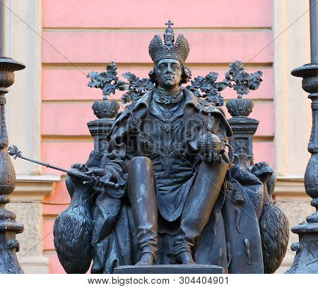 A Monument To Pavel First In The Courtyard Of The Mikhailovsky Castle In St. Petersburg Russia Septe