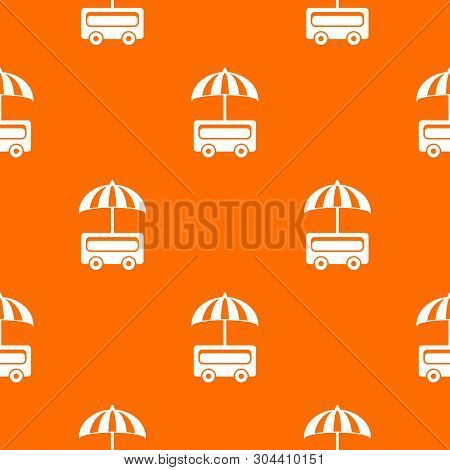Outdoor Stall Pattern Vector Orange For Any Web Design Best