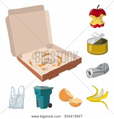 Vector Illustration Of Environment  And Waste Symbol. Set Of Environment  And Ecology Stock Vector I