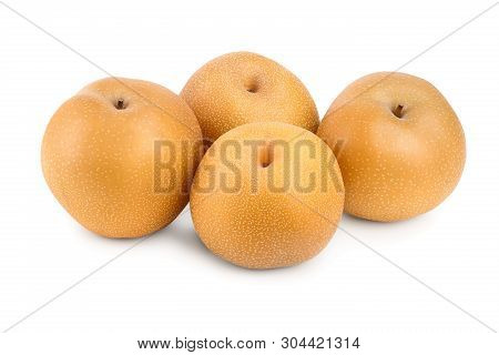 Fresh Asian Pear Isolated On White Background
